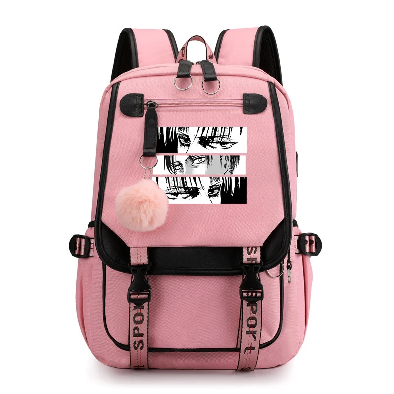 Fashion Rucksack Anime Levi Ackerman Printing Backpack Women Men Girl School Bag Travel Bag Harajuku Laptop Bag Daily Backpack