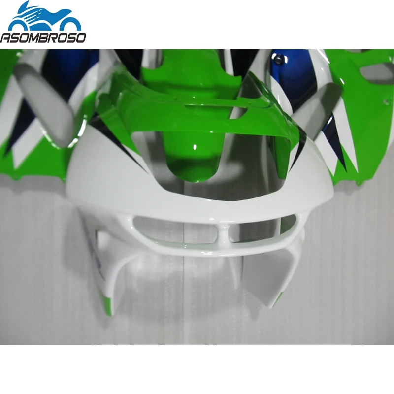 Hot Sale Motorcycle Bodyworks for Kawasaki Ninja ZX6R fairing kit 1994-1997 green white black fairing set zx6r 94 95 96 97 HJ02