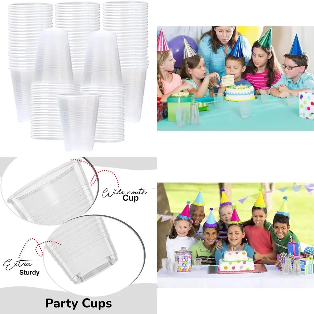 

600 штук прозрачных пластиковых стаканов объемом 12 унций - многоразовые, без BPA, идеально подходят для вечеринок и мероприятий