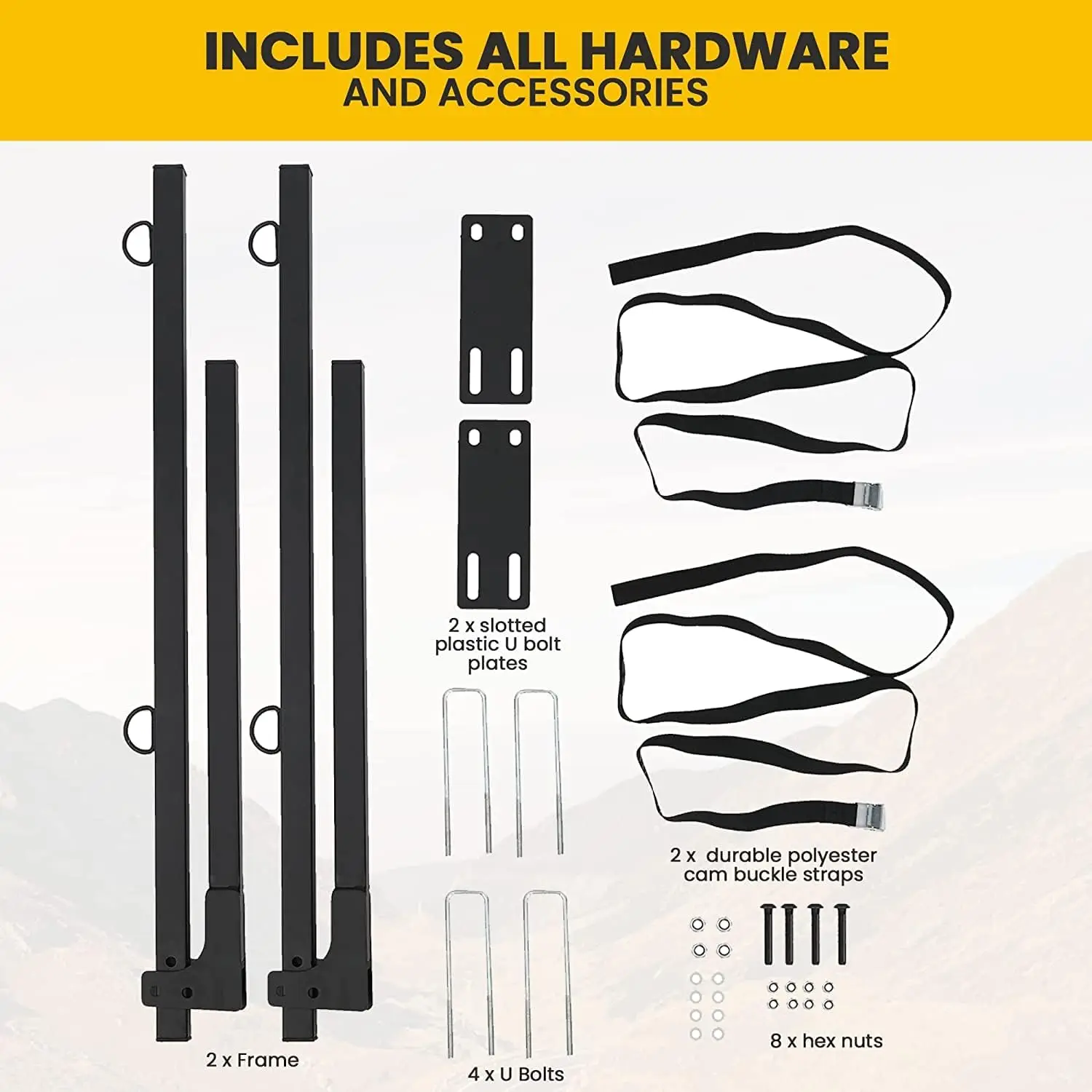 Upgraded Foldable RV Tote Tank Carrier - Compatible with 15, 21, 28, and 36 Gallons Rhino Tote Tank - Universal Fit Mounts on 4”