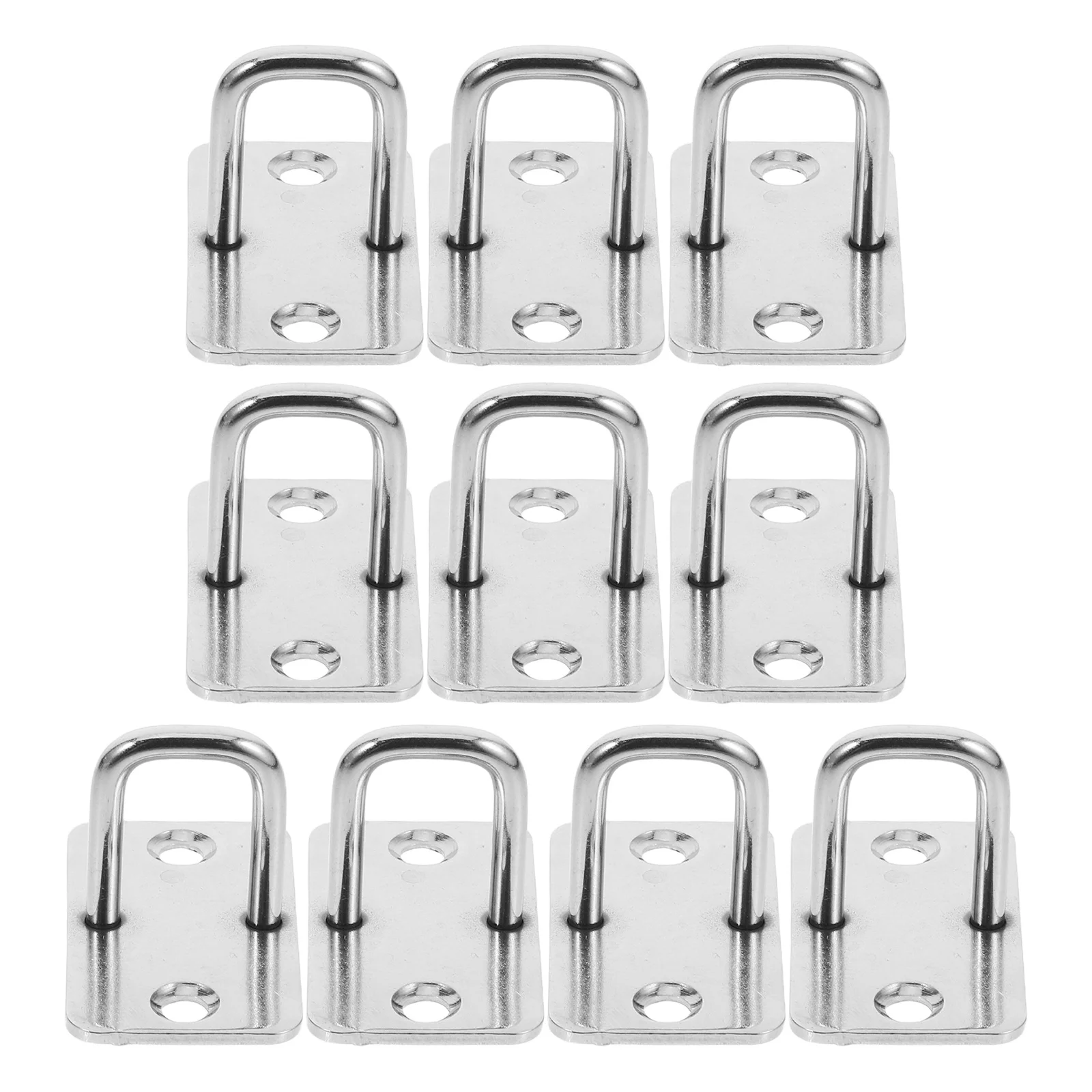 

10 pcs Cabinet Locks Stainless Steel Eye Plate Hooks Electronic Lock System For Mailbox Drawer Cabinet Security Lock Kit