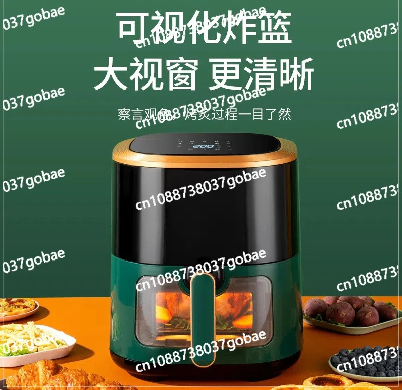 Smart air fryer household upgrade multi-function visual touch screen electric fryer with reservation