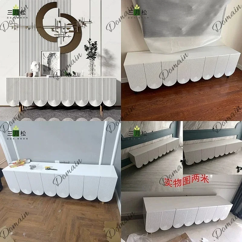 X80 Italian Creative Paint TV Cabinet Nordic Showroom Small Apartment Storage Cabinet Luxury Custom