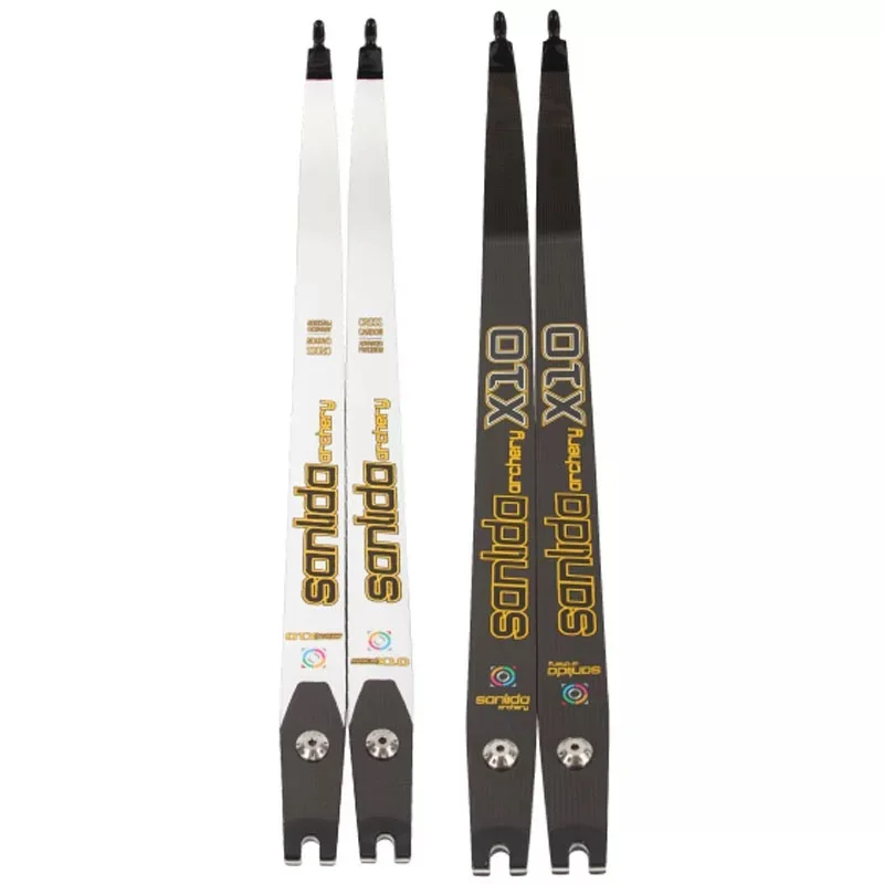 SANLIDA X10 Miracle Bow Limbs, Branches de tir à l'arc pour compétition, Interface ILF, 66"68"70", 28 30 32 34 36 38 40 42 44 46 48lbs
