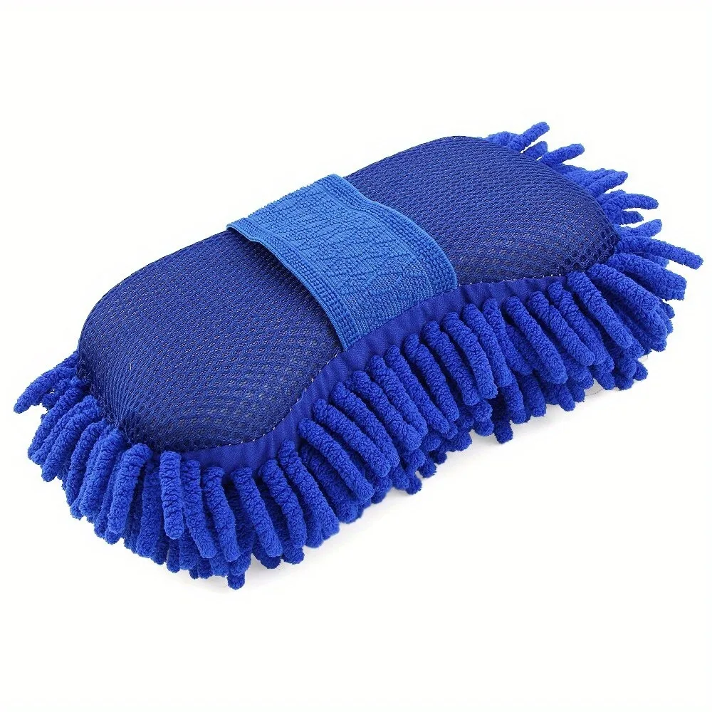 1/2PCS Portable Microfiber Cleaning Sponge for Multipurpose Use - Car Motorcycle Household - Durable Soft Sponge for Cleaning