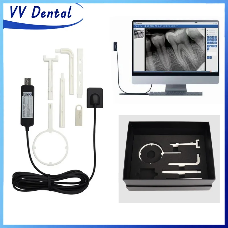 VV الأسنان 3 حجم كاشف الأشعة السينية الرقمية HD جهاز التصوير اتصال USB مريحة لعرض الصور مستشعر الأشعة السينية