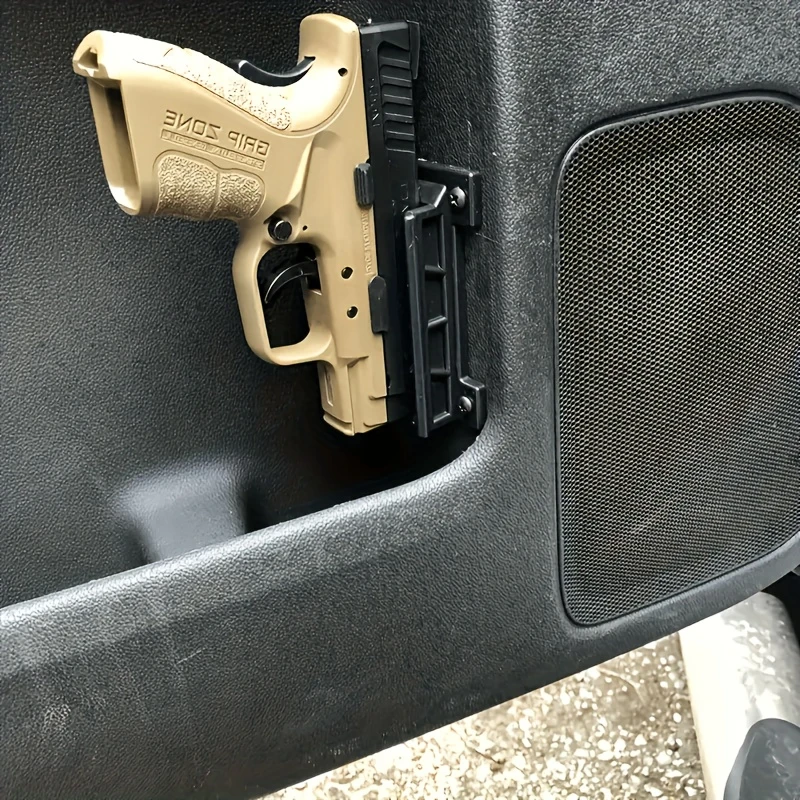 1pc suporte de pistola de carro-design magnético de desenho rápido operação com uma mão, adequado para caça, pesca e uso ao ar livre (preto)