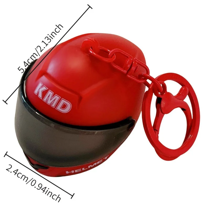 Creative Motorcycle Helmet Keychain, Exquisite Cute Bag Charm, Mini Pendant Gift for Keys Bags