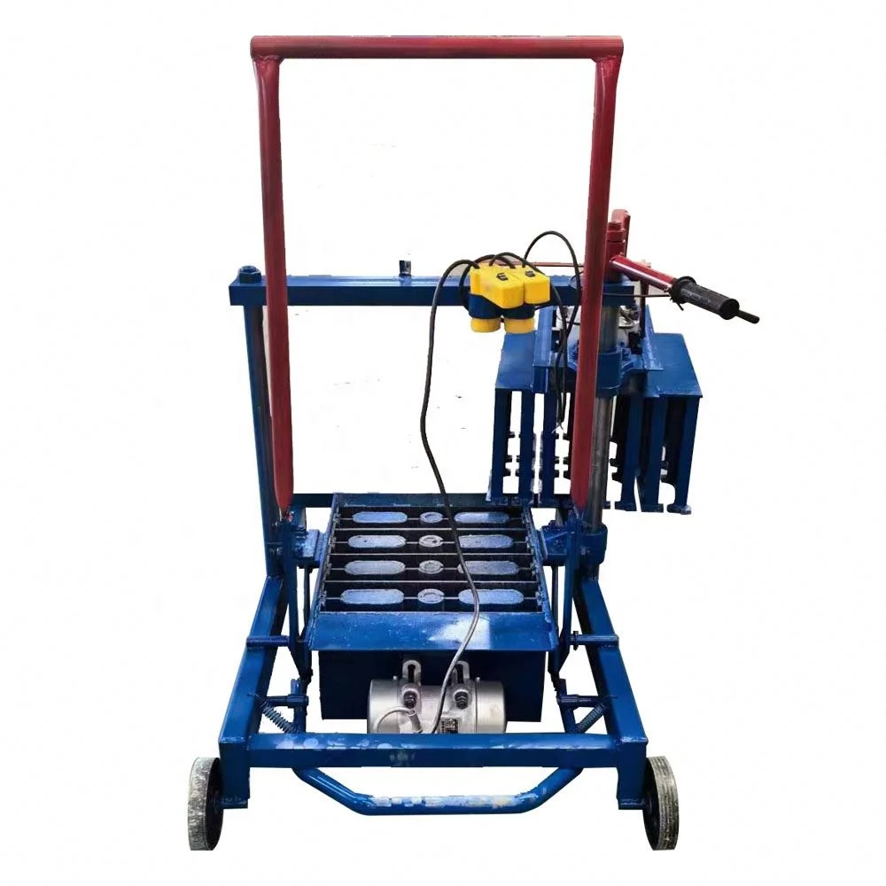 手動半自動インターロッキングアーホルドスマートハビテラ舗装中空セメントコンクリートブロック製造機200 1～2人用