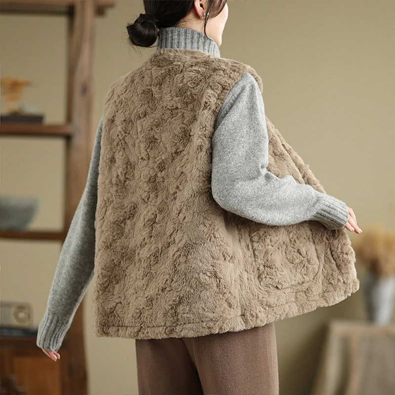 الخريف الشتاء فضفاضة خفيفة الوزن الدفء Svel كبيرة الحجم المرأة سترة معطف تخفيف Sle جولة Ne زر واحد لون نقي #5