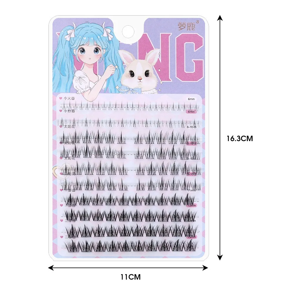 10Rows/Box Long Eye Makeup Tools Natural False Eyelashes Realistic and Natural Comfortable To Wear Eye Makeup Tools