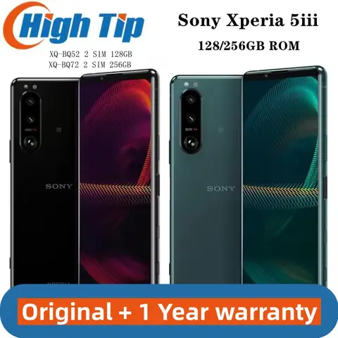 Original Sony Xperia 5iii 5 iii 5G Single Dual Sim XQ-BQ52 XQ-BQ72 Japan 6.1" 8GB RAM 128/256GB ROM Snapdragon NFC Mobile Phone