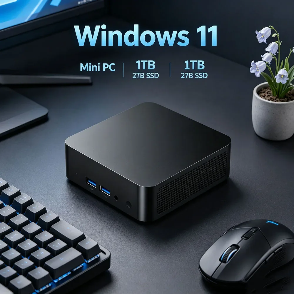 Ornate Windows 11 Pro Mini PC Core i9 8950HK 32GB RAM 1TB 2TB SSD 4K HD WiFi6 BT5.2 Home Gaming Desktop With 3 Years Warranty