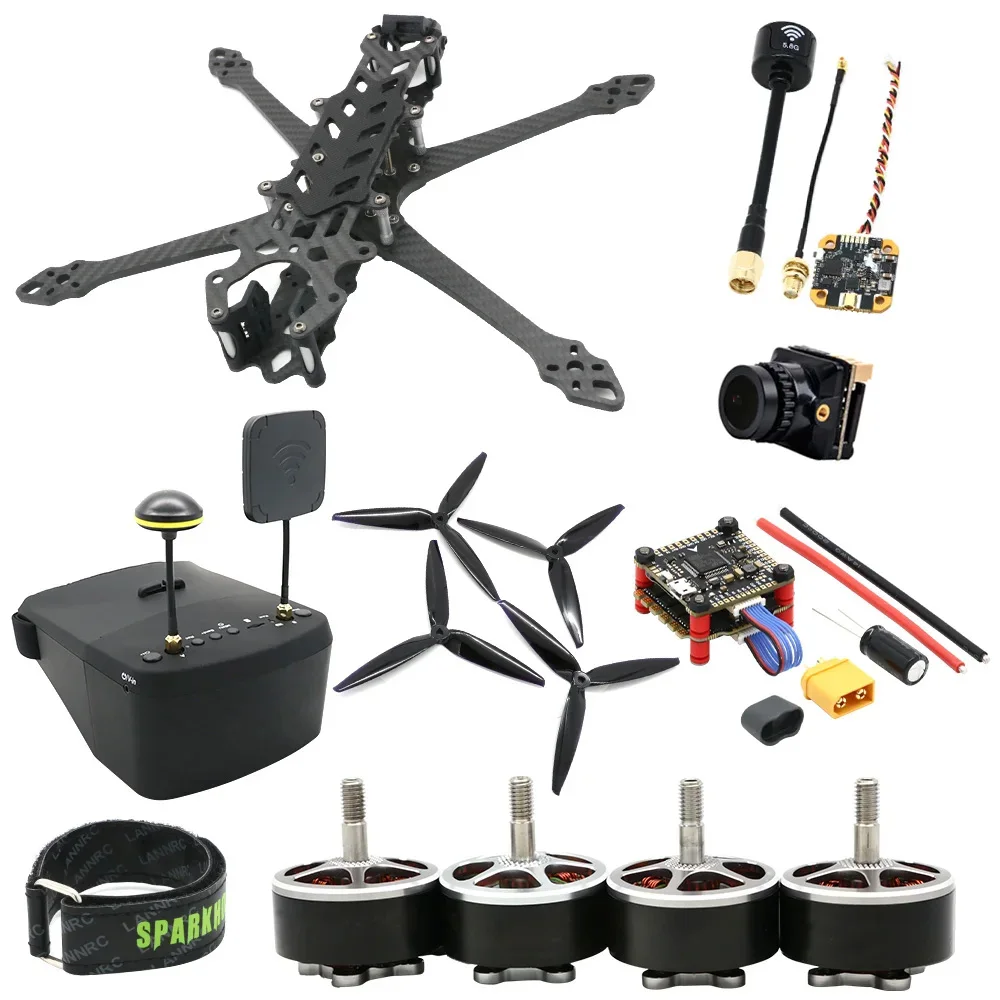 

7 inch 295mm Carbon Fiber RC FPV Freestyle Drone with F4 V3 Flight Control 50A ESC 2810 1500KV Motor 1300mW 5.8G 40CH VTX ELRS