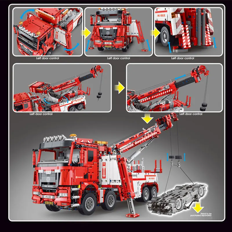 Aplicación técnica para coche, Motor de Control remoto, potencia, Camping, RV, bloques de construcción, modelo MOC, montaje de camión, ladrillos, juego de juguetes para niños, regalo para niños