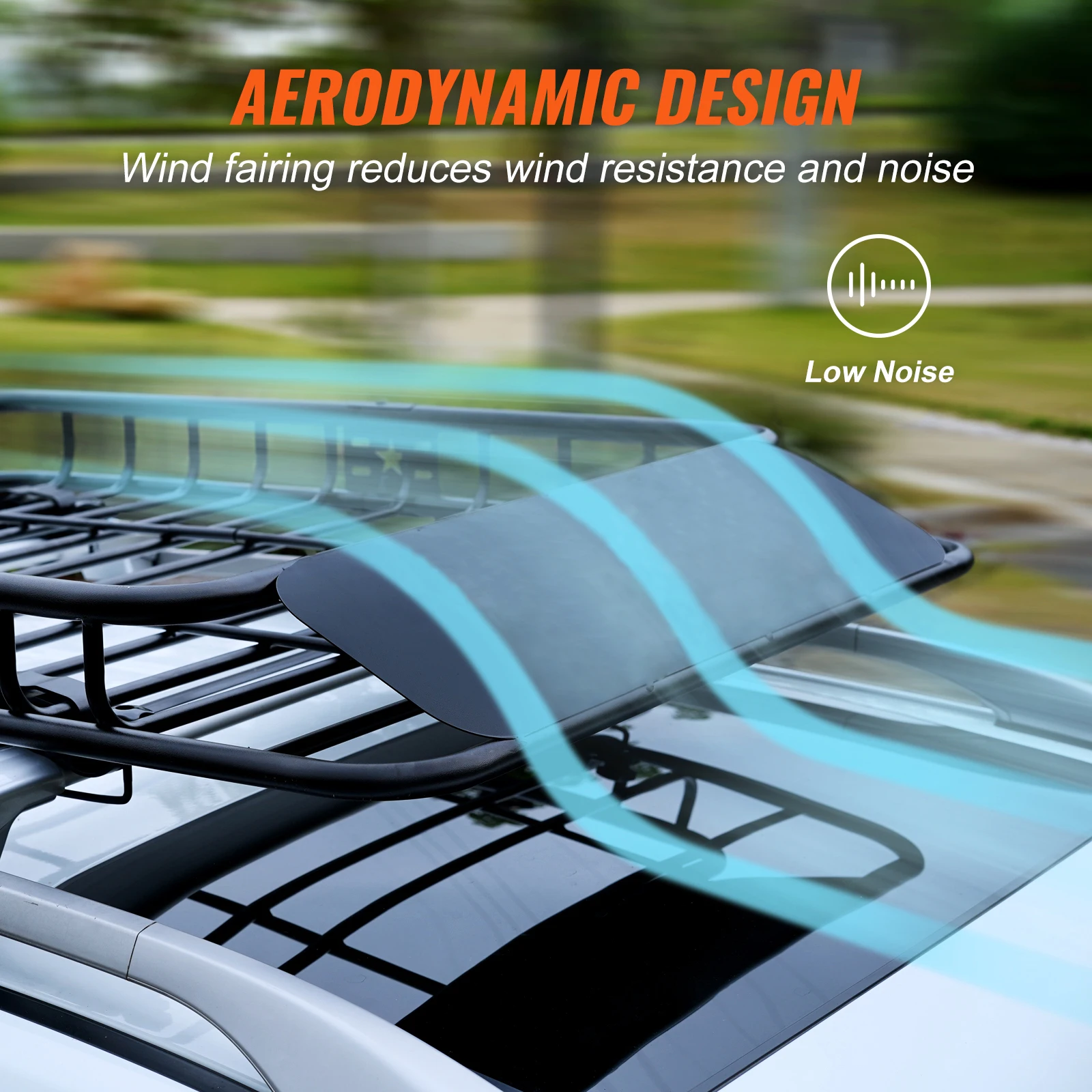 SucceBuy حامل سقفي سلة البضائع 46 بوصة × 36 بوصة × 4.5 بوصة / 51 بوصة × 36 بوصة × 5 بوصة حامل البضائع على السطح سعة 200 رطل لسيارة شاحنة الدفع الرباعي #5