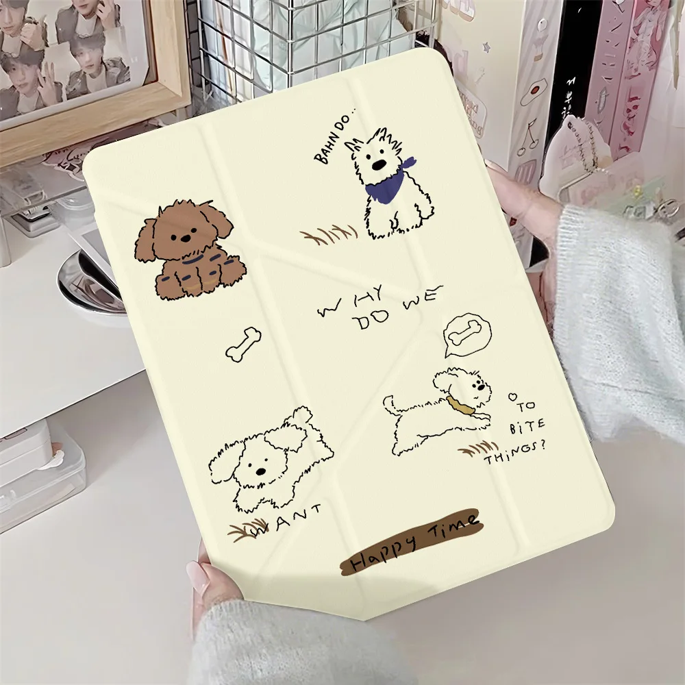 حافظة شفافة لجهاز iPad Air 5 4 Air 11 A16 11th iPad Pro 11 12.9 13 M5 10th Gen 10.9 10.2 9th 8th 7th 11 "mini 7 6 مع حامل قلم #5