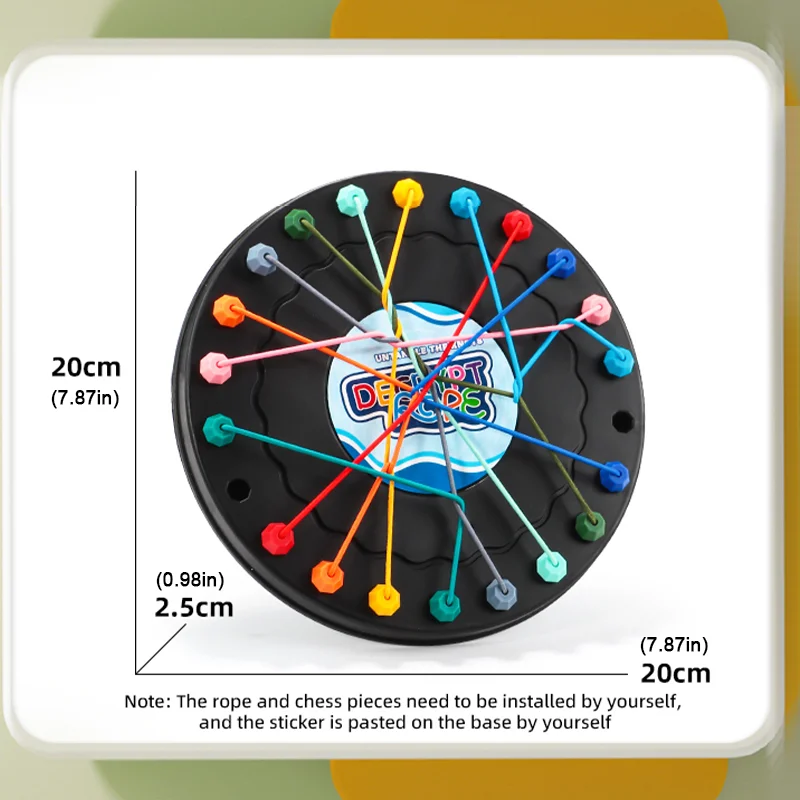 2025年新作 ロープブレイクバトルチャレンジ パズルおもちゃ 結び目おもちゃ 子供用ロープデコードゲーム 論理トレーニング