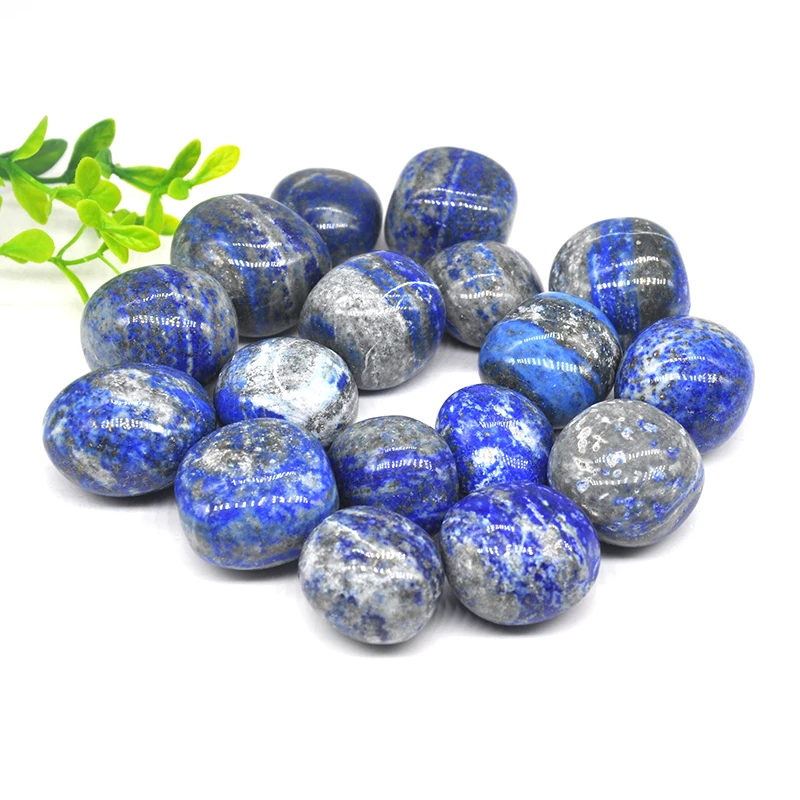 

Natural Healing Crystals Lapis Lazuli Bulk Tumbled Round Stones Mineral Energy Gravel Specimen DIY Jewelry Gift Home Decore