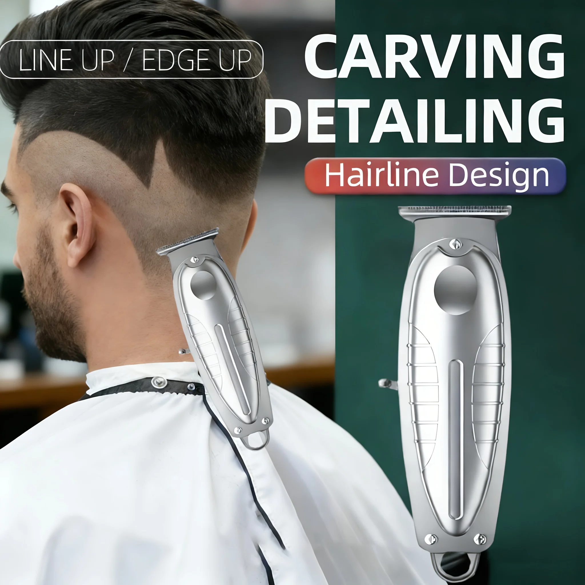 Men's Professional Hair Clipper - Cordless Hair Clipper with 4 Guide Combs, TYPE-C Charging, Suitable for Hair Salons And Families, Professional Body Hair Trimmers - Electric Hair Clipper, Suitable for Shaving, Mysterious Gift/Novelty Gift, Portable Sold