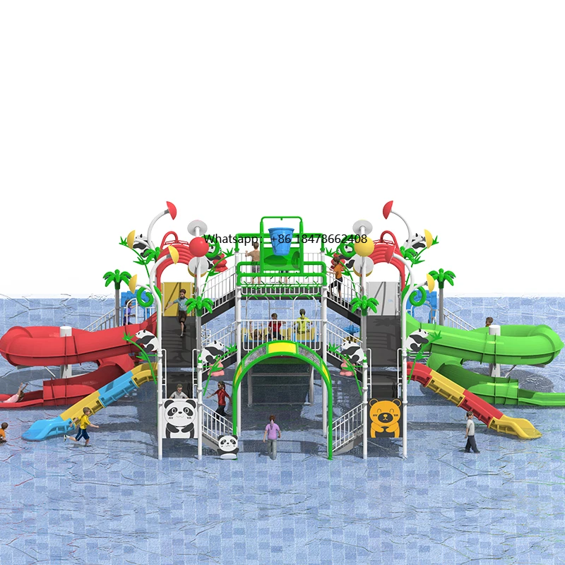 

Starsky Outdoor Playground Water Park Sports Equipment Steel Fiberglass Water Slide Swimming Pool for Kids Adults 100-500kg