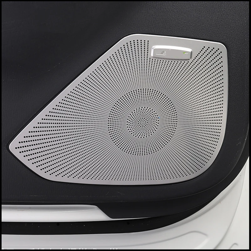 

For Mazda CX-5 CX5 2017 2018 2019 2020 Interior Stainless Steel Door Speaker Sound Ring Cover Sticker Trim Car Styling