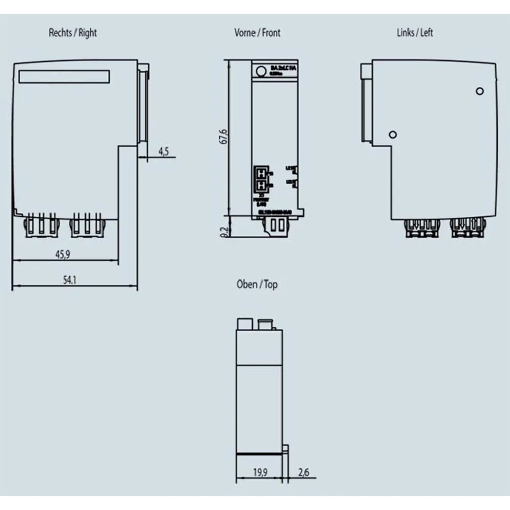 وحدة Hy-Tech ET200SP HA PROFINET BA 2XLC مع منافذ FOC زجاجية مزدوجة LC لشبكات الأتمتة 6DL1193-6AG00-0AA0