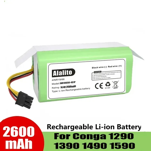 

14.4V/14.8V Genuine 18650 Battery 2600mAh/2800mAh/3000mAh/4000mAh Lithium Battery for ECOVACS Sweeping Robot Battery