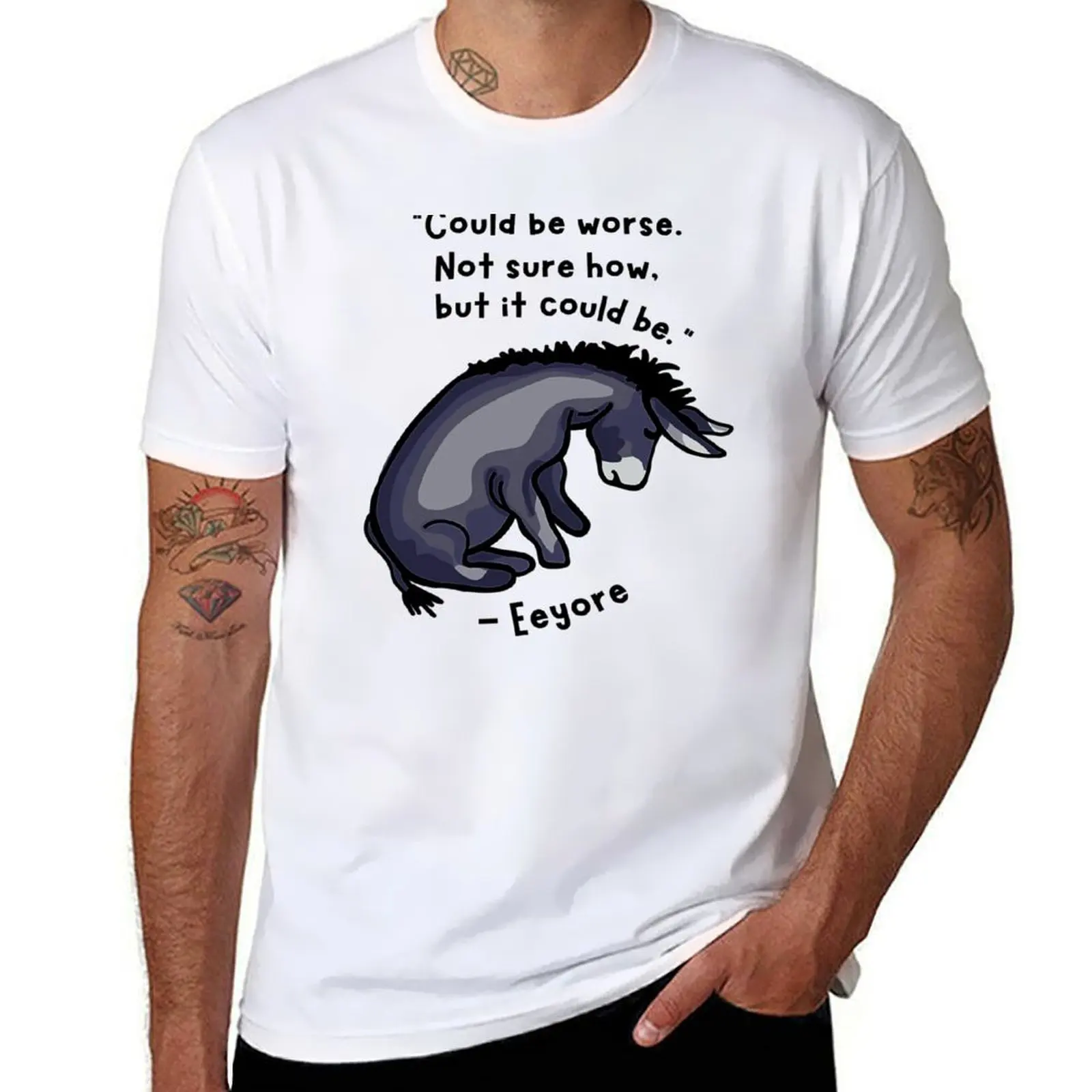 

Sad Eeyore Quote T-Shirt man t shirts graphic anime tshirt T-Shirt