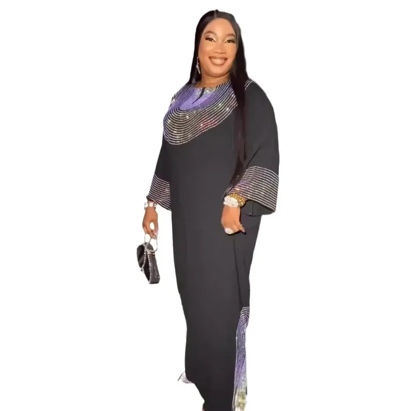 

2024 Abayas for Women Dubai Luxury African Muslim Fashion Dress Kaftan Evening Party Dresses Boubou Robe African Dresses Women