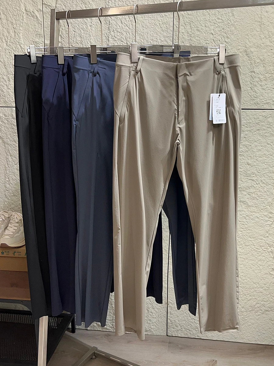 Business Casual Comfortable Men's Outdoor Straight Leg Quick Dry Summer Casual Pants Elastic Skin-friendly Breathable