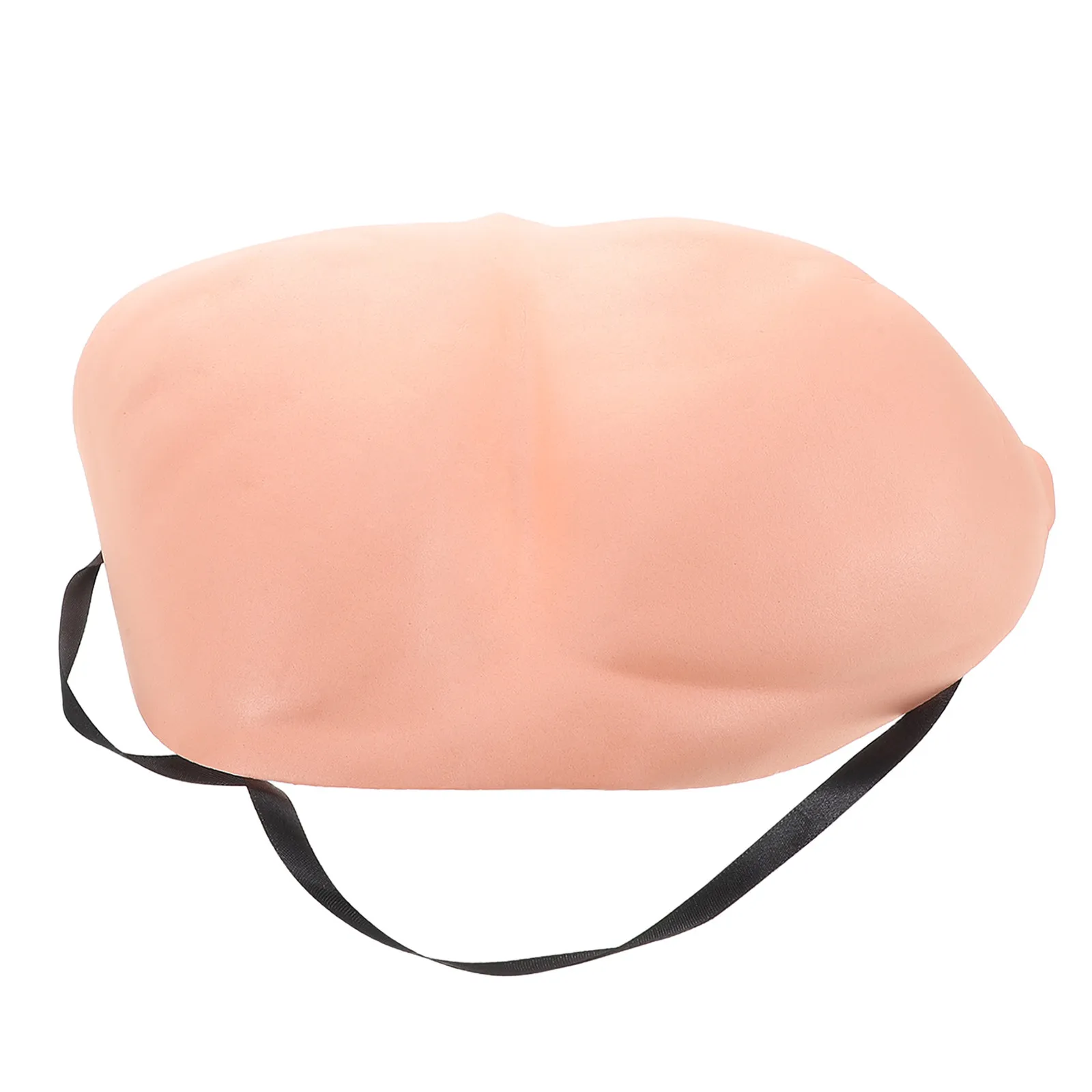 

Funny Realistic Fake Buttock Prop Adjustable Strap Faux Butt Cheeks Prank Joke Accessory for April Fool's Day Halloween Party