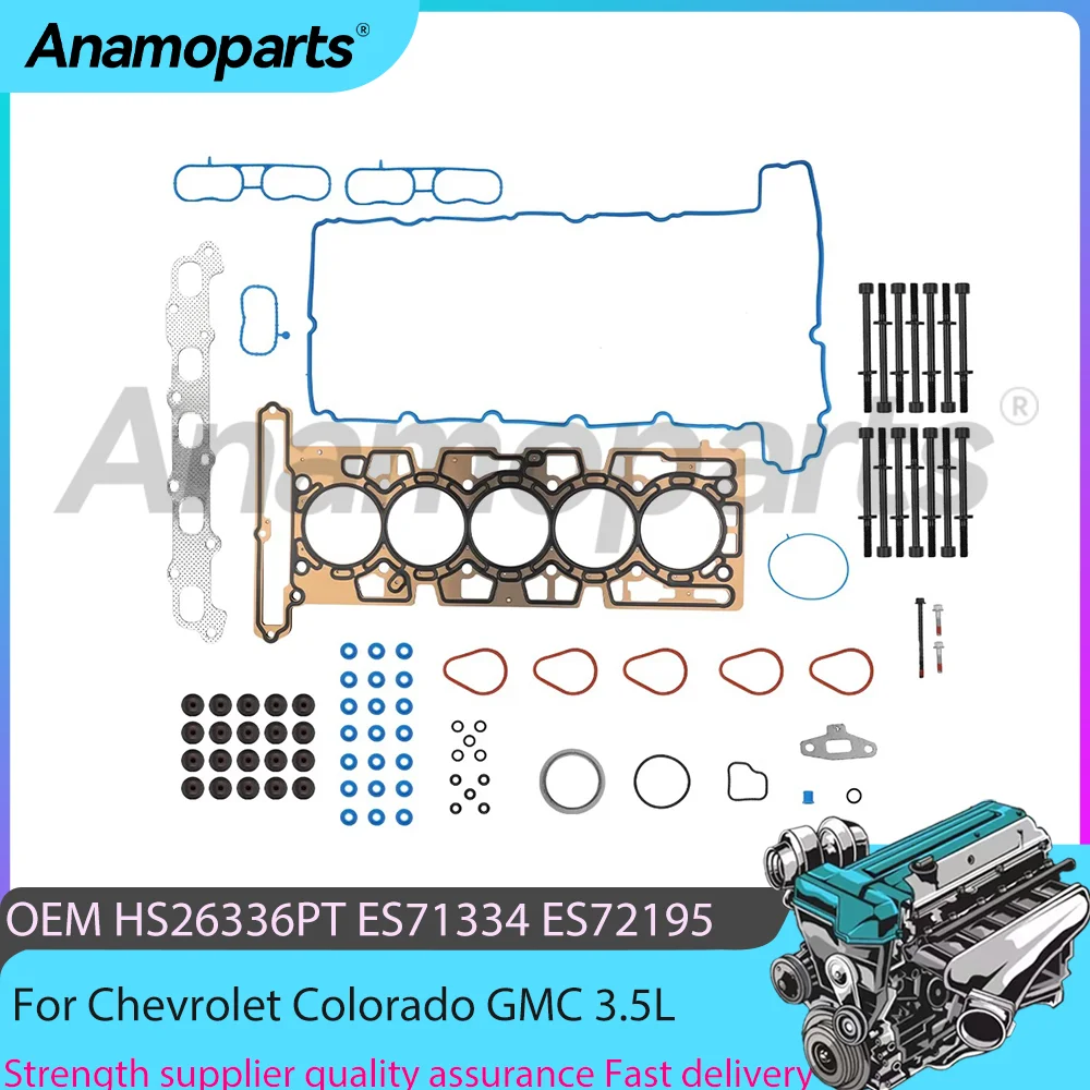 

Engine Parts Head Gasket Bolts Set Fit 3.5L l5 GAS For Chevrolet Colorado GMC Canyon Isuzu i-290 3.5L 2004-2006 HS26336PT