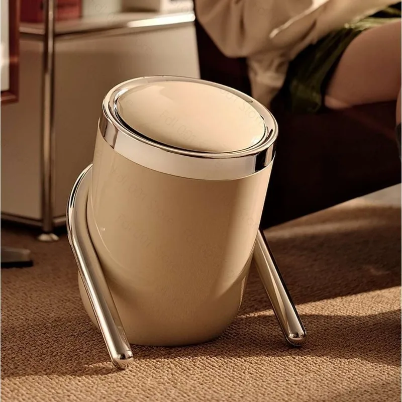 Retro trash can household kitchen living room bathroom bedroom tea room toilet office bed and breakfast hotel storage bucket