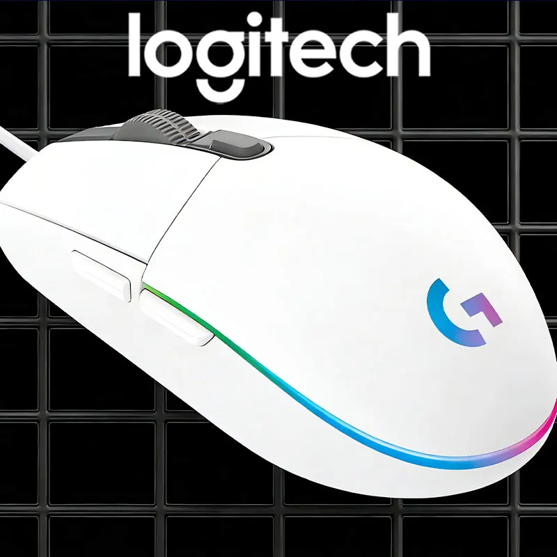 

Logitech G203/G102 Студенческая киберспортивная офисная точный контроль эксперт двухрежимная проводная бесшумная мышь легкая практичная модель