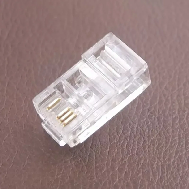 100PCS NEW Network Connector 8P4C 50U Gold-plated Quartz Head, Five kinds of Crystal head Factory Special Wholesale