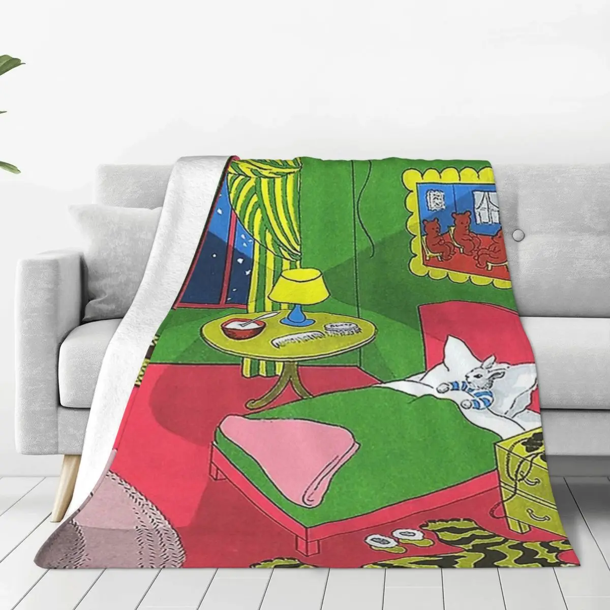 

Goodnight Moo Blankets Flannel Multi-function Sofa Throw Blankets For Home Bedroom Outdoor Throws Bedspread Quilt