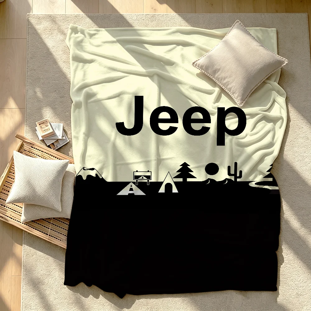 J-Jeep Cool Hot Blanket Soft Warm And Thick Perfect For Bedroom Living Room Bed Sofa Camping Picnic Office Gift