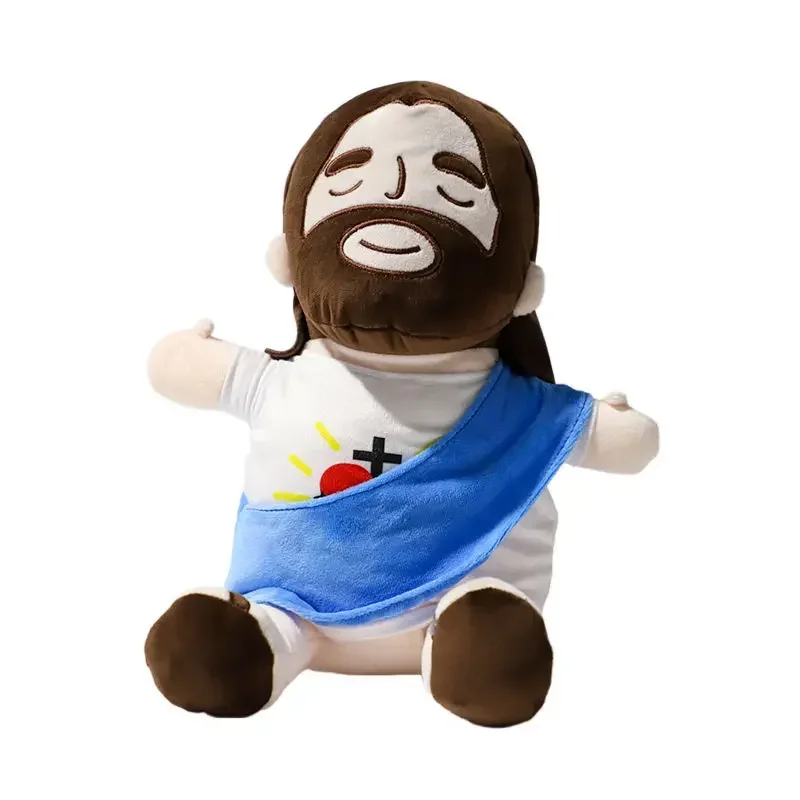 40 cm Atmen Jesus Plüsch Religiöse Puppe Anime Figur Beruhigende Begleiter Lulling Musik Zu Baby Schlaf Weihnachten Geschenke Spielzeug Kinder