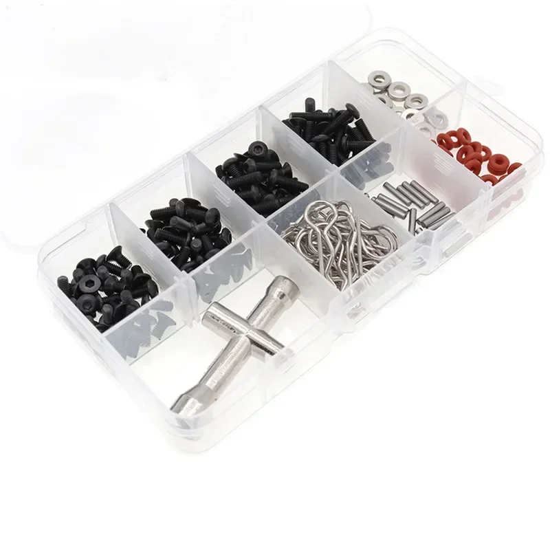 271Pcs Repair Tool and Screws Box Set for 1/10 RC Car HSP Axial SCX10 TRX4 include Hexagon Wrench