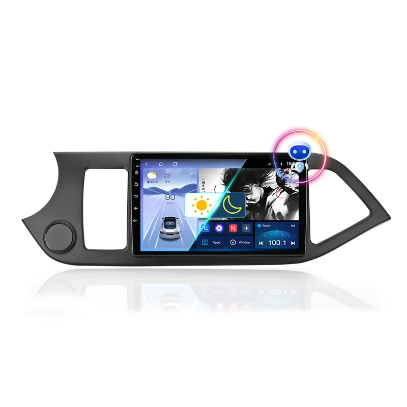 2 Din Android 12 Autoradio Carplay voor KIA PICANTO Ochtend 2 2011 2012 2013 2014 2015 2016 Multimedia Speler navigatie DVD Hoofd - afbeelding 2