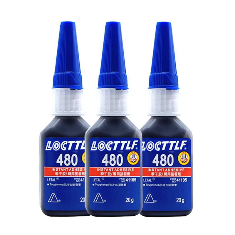 Loctite – Super colle noire 480, pour plastique, bois, métal, caoutchouc, réparation de chaussures, adhésif fort