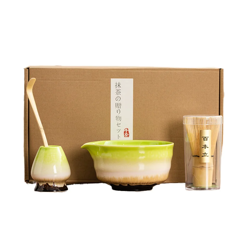 

Matcha Bowl Spout Set Bamboo Stirring Egg Beater