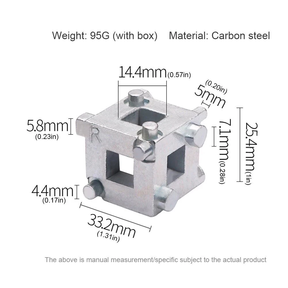 3/8 Inch Brake Piston Caliper Tool Rear Discs Brake Piston Universal Caliper Wind Back Tool For Brake System Repair Maintenance view 3