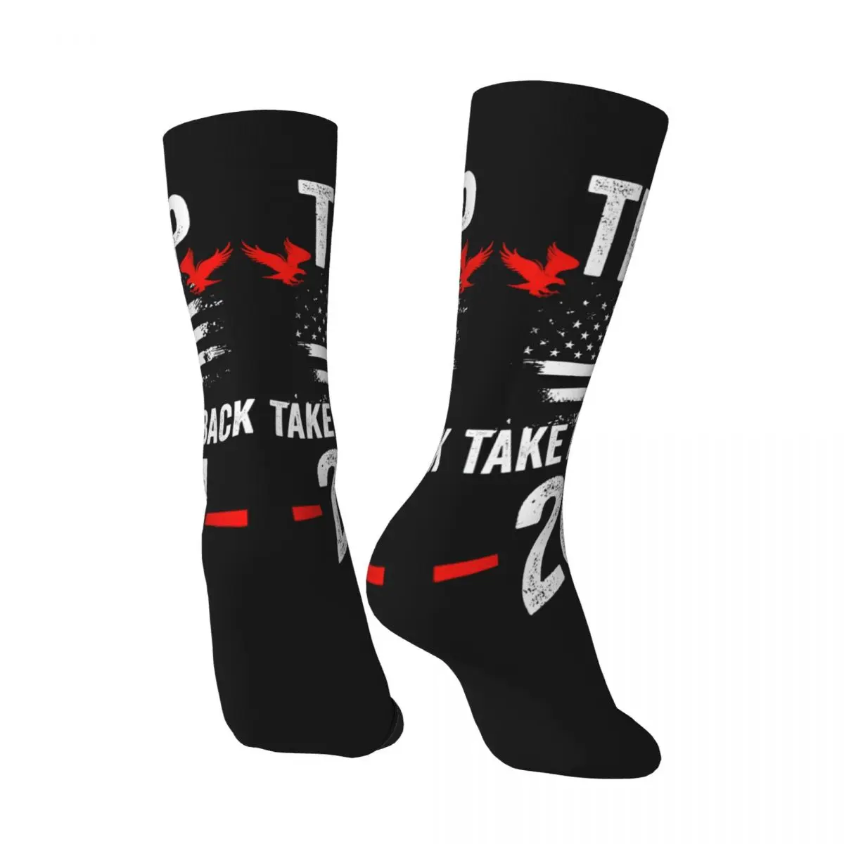 Funny Happy Donald Trump 2024 Take America Back Election - The Return Men's Socks Vintage Harajuku I support trump Hip Hop