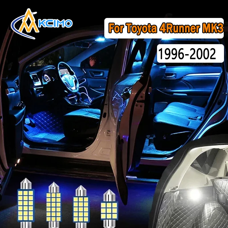 

Canbus LED Interior Light Kit For Toyota 4Runner MK3 1996 1997 1998-2002Super Bright Dome Map Door Lights Easy Install Bulbs Set