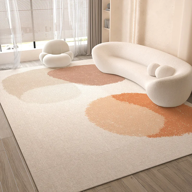 VIKAMA Beige Chevron Stripe Modern Rug Soft Flannel Non Slip Washable Area Carpet for Living Room Bedroom Dining Room Decor