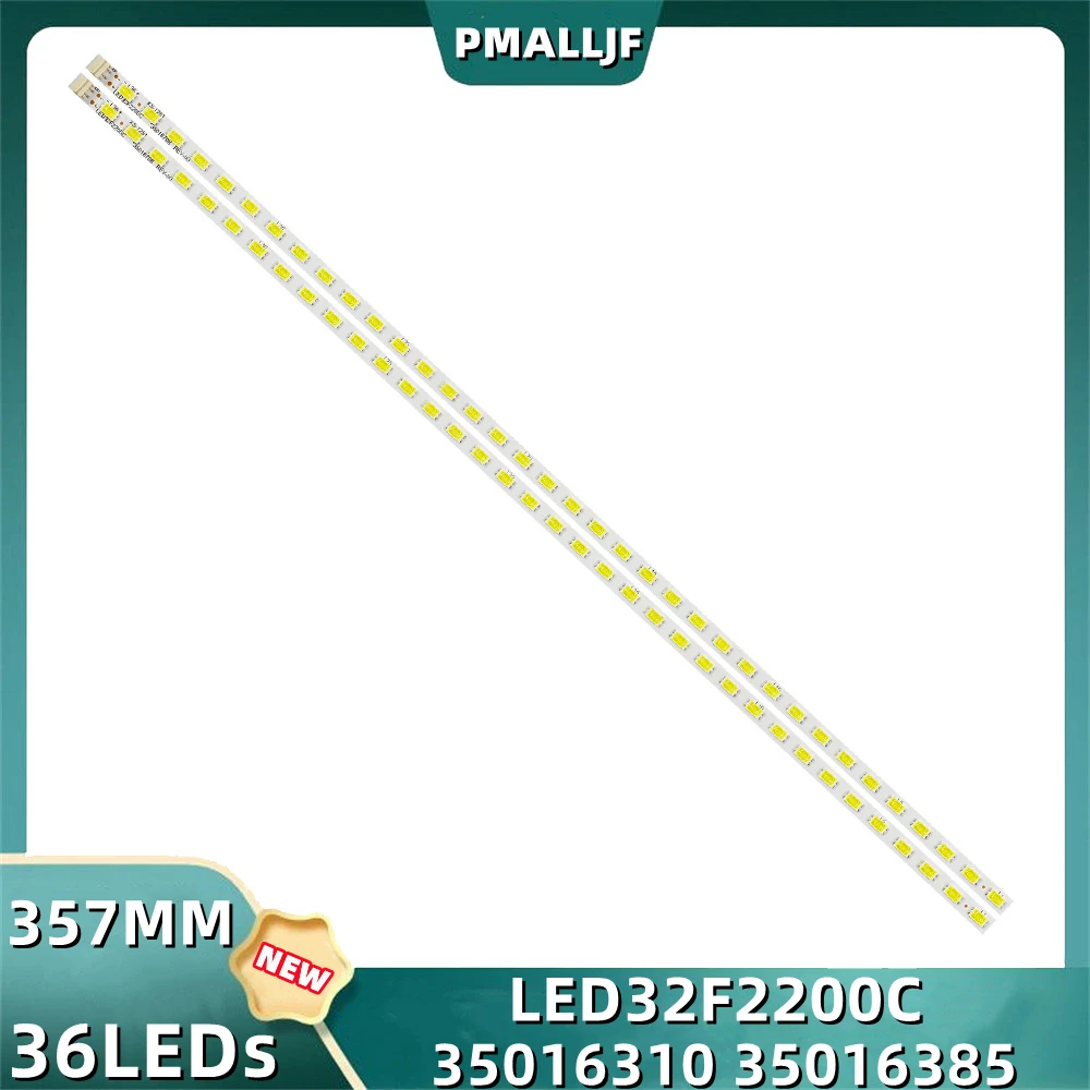 2Pcs/Set LED Backlight Strip For Konka LED32F2200CE YP37020575 35016310 35016385 35016995 36LED 357MM