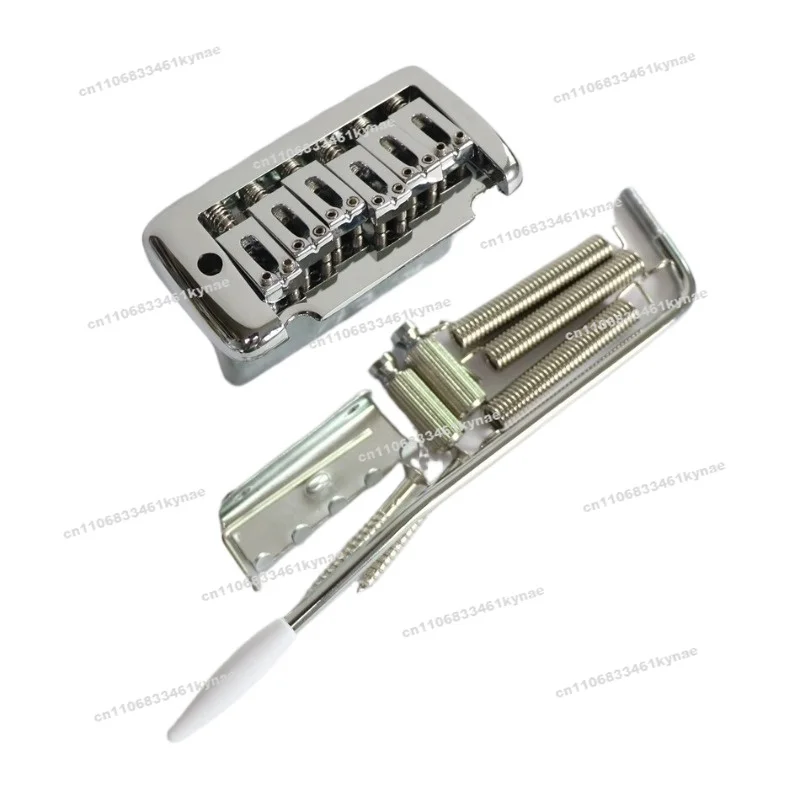 For The New Small Double-shake Electric Guitar Pull Plate, Trill System, Two-point Down Code, Silver with Accessories STB005