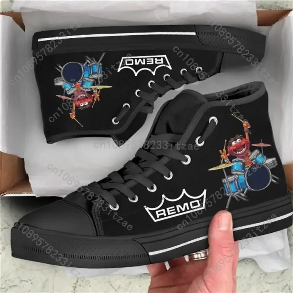 

Hot Cool Fashion Pop Funny New Summer High Quality The Muppets Sneakers Casual Shoes Men Women High Top Classic Board Shoes